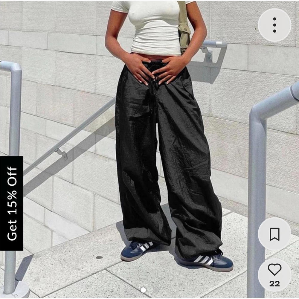 Motel Rocks Oversized Parachute Pant